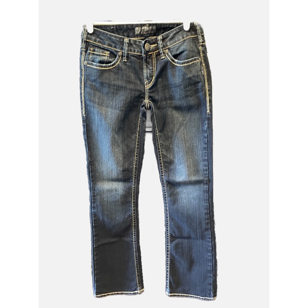 Silver Jeans Aiko Bootcut Mid-Rise. Dark Wash, Size:W27/L33. NWOT!